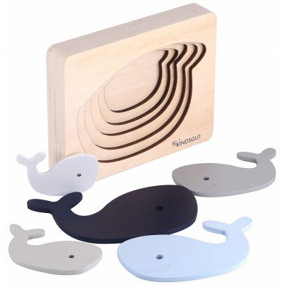 KINDSGUT Dřevěné puzzle velryba - 31005ve_001