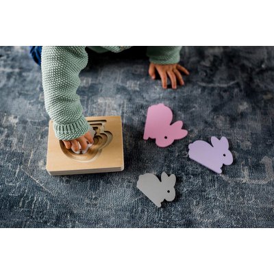 KINDSGUT Dřevěné puzzle zajíc - 31005za_005