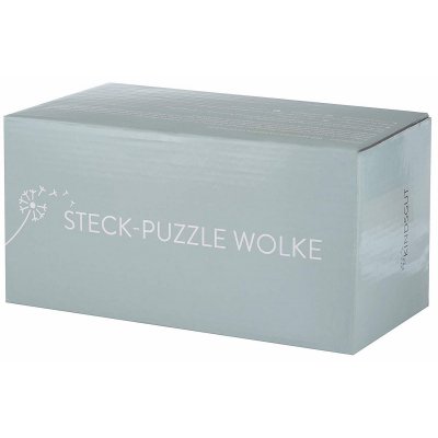 KINDSGUT Dřevěné stohovací puzzle obláček růžová - 31197ru_004