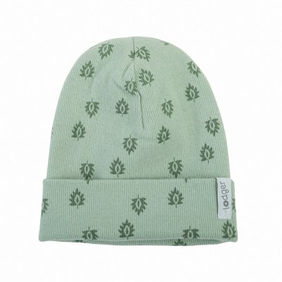 LODGER Beanie Print Rib Silt Green 0 - 6 měsíců - 38647_001