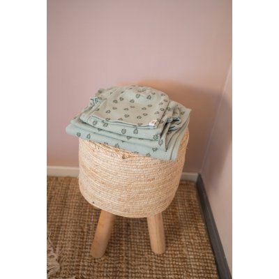 LODGER Beanie Print Rib Silt Green 0 - 6 měsíců - 38647_003