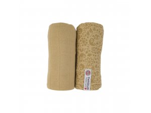 LODGER Swaddler Flower Tribe 2balení 120 x 120 cm Sand