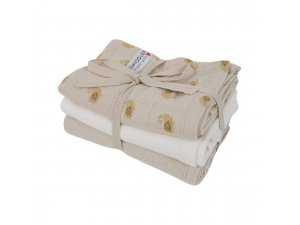 LODGER Swaddler Flame Tribe 3balení 70 x 70 cm Birch - 40401_002