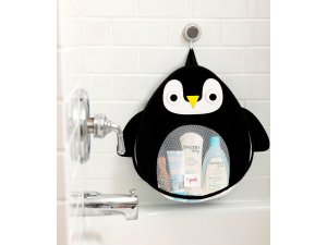 3 SPROUTS Organizér do koupelny Penguin Black - 42907pb_003
