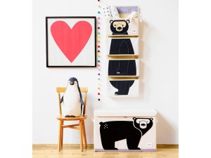 3 SPROUTS Truhla na hračky Bear Black - 42908bb_004