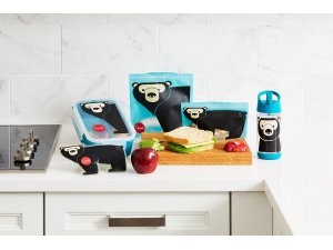 3 SPROUTS Krabička na jídlo Bento Bear Teal - 42911bt_003