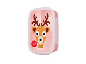 3 SPROUTS Krabička na jídlo Bento Deer Pink - 42911dp_001