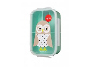 3 SPROUTS Krabička na jídlo Bento Owl Mint - 42911om_001