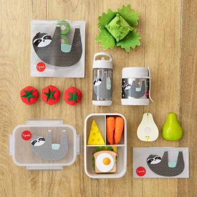 3 SPROUTS Krabička na jídlo Bento Sloth Gray - 42911sg_004