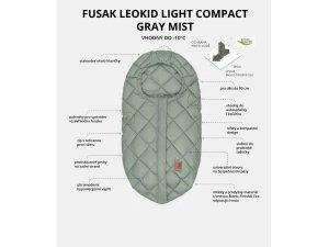 LEOKID Fusak Light Compact Gray Mist - 42845gm_010