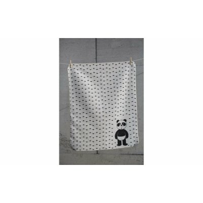 DF JUWEL Dětská deka Panda in Diapers Offwhite 70 x 90 cm - 44102pd_002