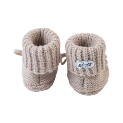 LODGER Slipper Folklore Merino Wool Beige 0 - 6 měsíců - 47773_003