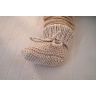 LODGER Slipper Folklore Merino Wool Beige 0 - 6 měsíců - 47773_006