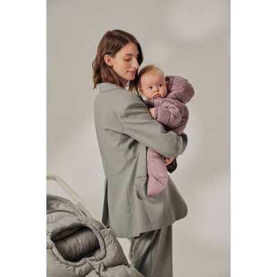 LEOKID Baby Overall Eddy Lilac Gray vel. 0 – 3 měsíce (vel. 56) - 47880_003