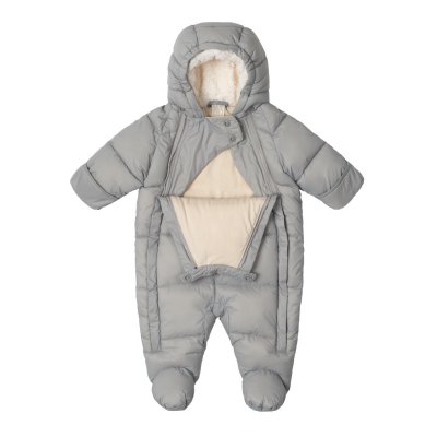 LEOKID Baby Overall Eddy Gray Mist vel. 0 – 3 měsíce (vel. 56) - 47892_001