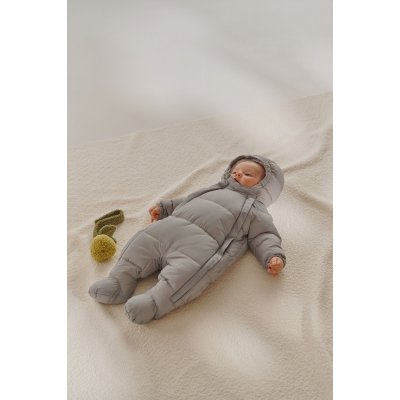 LEOKID Baby Overall Eddy Gray Mist vel. 0 – 3 měsíce (vel. 56) - 47892_003