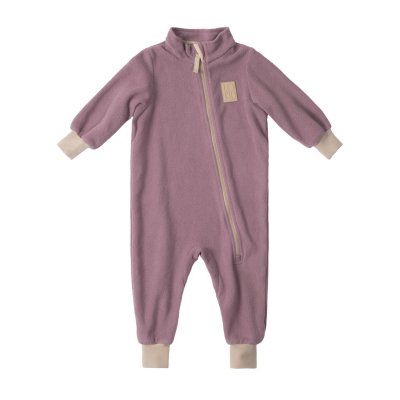 LEOKID Fleecový overal Aster Sand vel. 12 - 18 měsíců (vel. 80)
