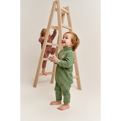 LEOKID Fleecový overal Green Shade vel. 9 - 12 měsíců (vel. 74) - 47908_003