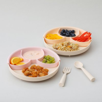 MINIWARE Dělený talíř Healthy Meal Vanilla/Cotton Candy - 48408vc_004