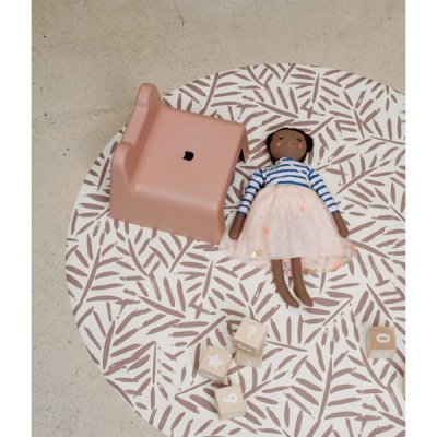TODDLEKIND Splat Mat Podložka Ocean Leaves Tan 105 cm - 44485ta_003