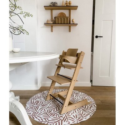 TODDLEKIND Splat Mat Podložka Ocean Leaves Tan 105 cm - 44485ta_002