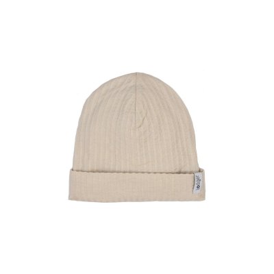 LODGER Beanie Seersucker Birch 0 - 6 měsíců