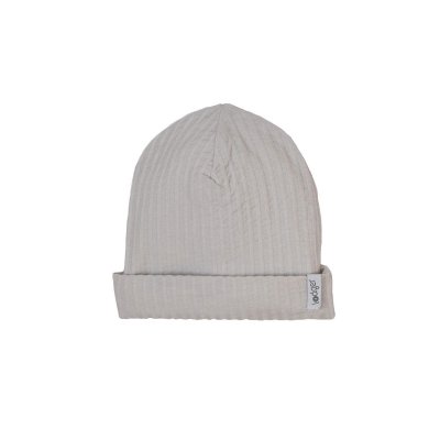 LODGER Beanie Seersucker Steel 6 - 12 měsíců