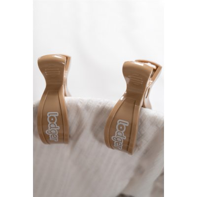 LODGER Swaddle Clip 2balení Beige - 50081_002