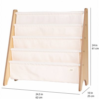 3 SPROUTS Stojan na knížky Recycled Solid/Cream - 50401sc_001