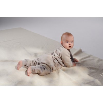 LEOKID Fleecový overal Snowberry Sand Shell vel. 9 - 12 měsíců (vel. 74) - 55638_009