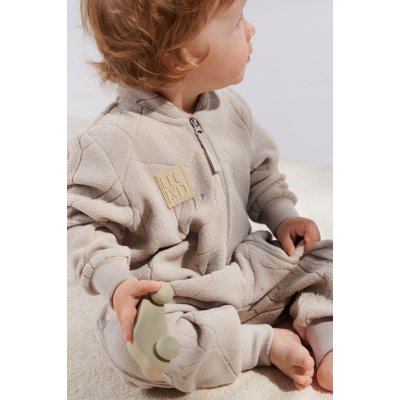 LEOKID Fleecový overal Snowberry Sand Shell vel. 9 - 12 měsíců (vel. 74) - 55638_010