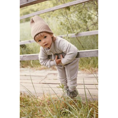 LEOKID Fleecový overal Snowberry Sand Shell vel. 18 - 24 měsíců (vel. 86) - 55640_003