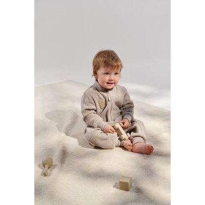 LEOKID Fleecový overal Snowberry Sand Shell vel. 18 - 24 měsíců (vel. 86) - 55640_007