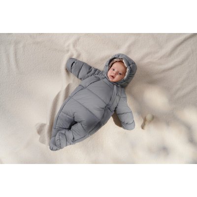 LEOKID Baby Overall Eddy Gray Stellar vel. 0 - 3 měsíce (vel. 56) - 55644_003
