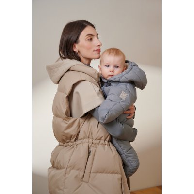 LEOKID Baby Overall Eddy Gray Stellar vel. 0 - 3 měsíce (vel. 56) - 55644_007
