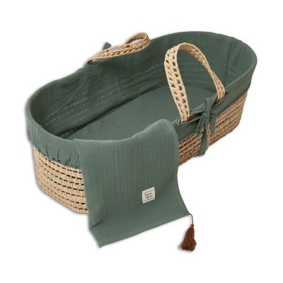 FUNNABABY Kompletní Mojžíšův koš s výbavou Ivy Green - 45511ig_001