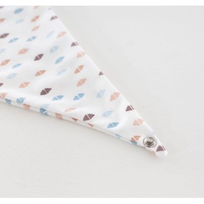 TRÄUMELAND Bandana Bib 2 ks Dreiecke bunt & Sternchen Beige - t063101_003