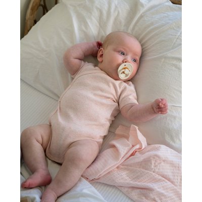 LODGER Body s krátkým rukávem Melange Tan vel. 74 - 69609_003
