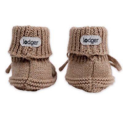 LODGER Capáčky Knit Cable Fudge vel. 0 - 6 měsíců - 69651_001