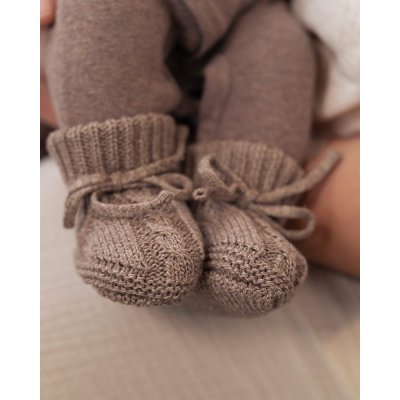 LODGER Capáčky Knit Cable Buffalo vel. 0 - 6 měsíců - 70109_003