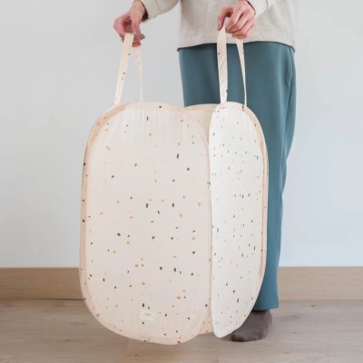 3 SPROUTS Skládací úložný koš Recycled Terrazzo Beige - 70721tb_002