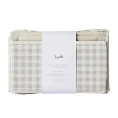 3 SPROUTS Závěsný organizér Recycled Gringham Beige - 70722gb_003