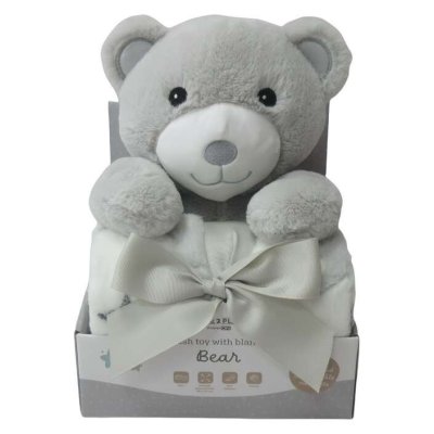 FREEON Free2Play Plyšová hračka s dekou Teddy Grey/White - 70755_001