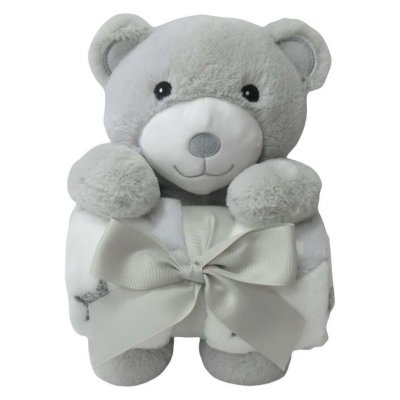 FREEON Free2Play Plyšová hračka s dekou Teddy Grey/White - 70755_002