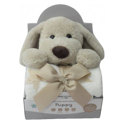 FREEON Free2Play Plyšová hračka s dekou Puppy Brown/White - 70756_001