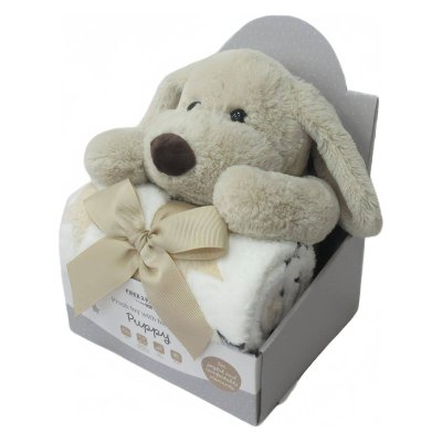 FREEON Free2Play Plyšová hračka s dekou Puppy Brown/White