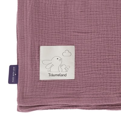 TRÄUMELAND Mušelínová deka 100 x 75 cm Pflaume - t062010_002