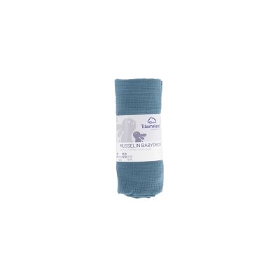 TRÄUMELAND Mušelínová deka 100 x 75 cm Jeansblau - t062011_004