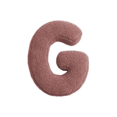 MEALINI Plyšové písmeno Růžové G
