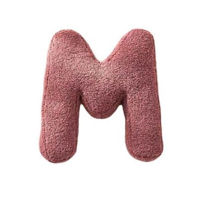 MEALINI Plyšové písmeno Růžové M